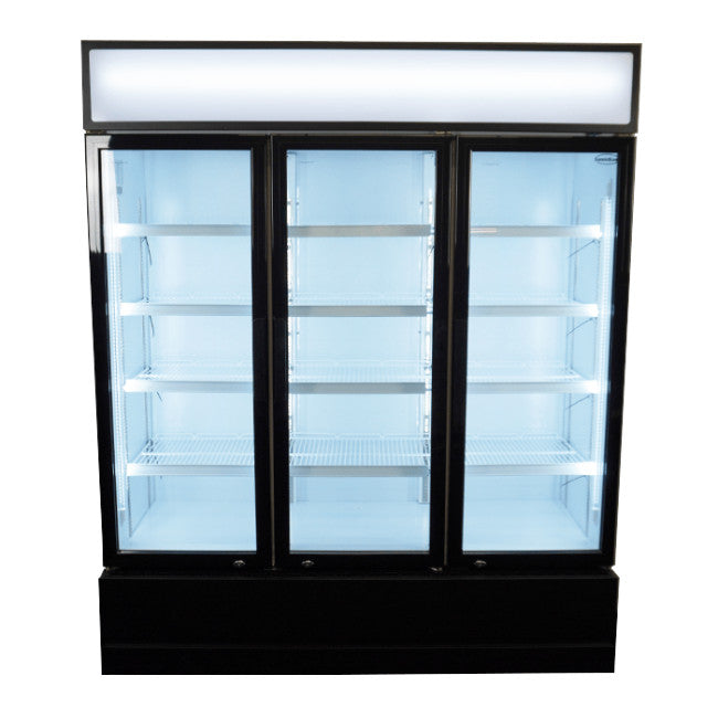 Getränkekühlschrank mit 3 Glastüren, 1065 Liter