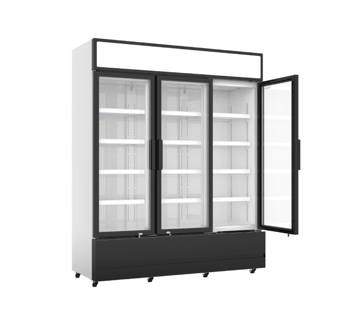 Getränkekühlschrank mit 3 Glastüren, 1065 Liter