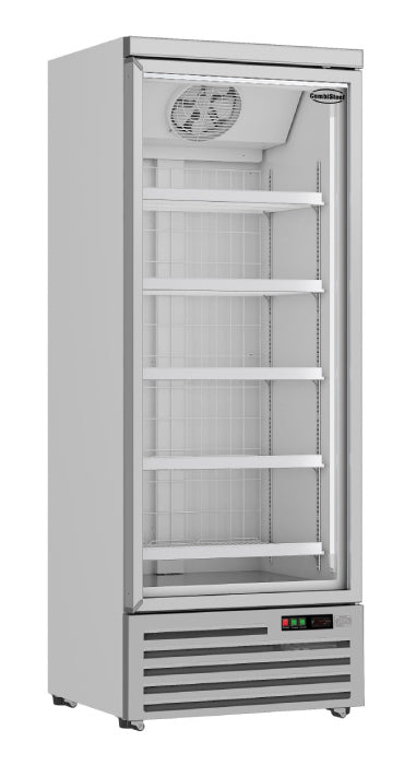 Tiefkühlschrank mit Glastüren, weiß, 600 Liter
