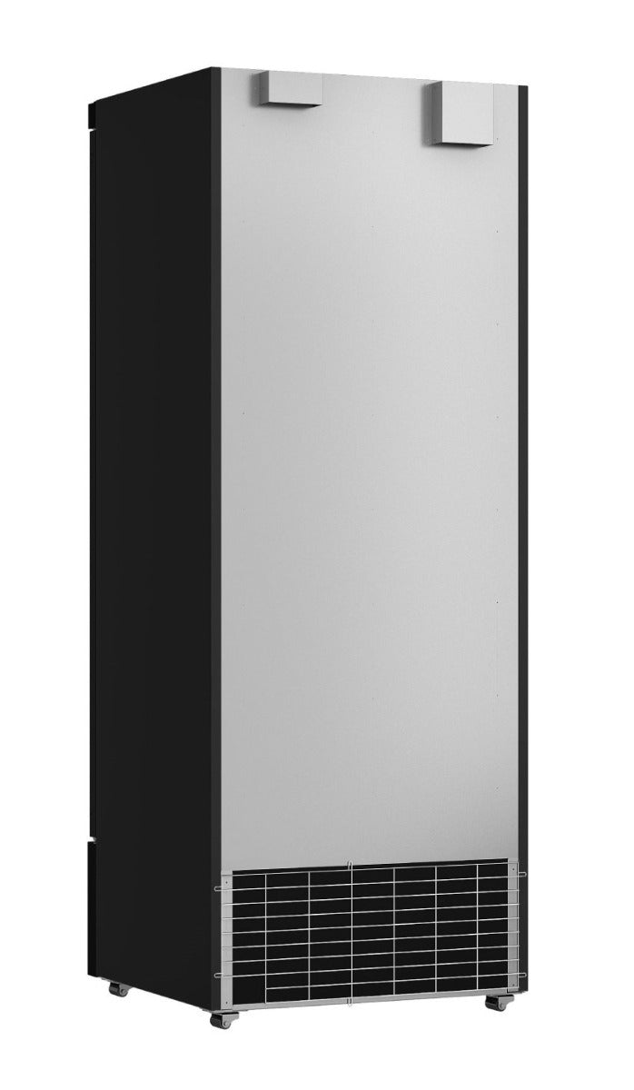 Tiefkühlschrank mit Glastüren, schwarz 600 Liter