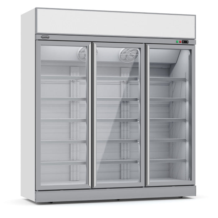 Tiefkühlschrank mit 3 Glastüren, 1530 Liter