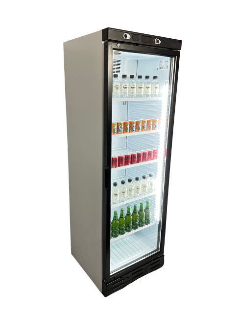 Getränkekühlschrank / Kühlschrank mit Glastür 382 Liter