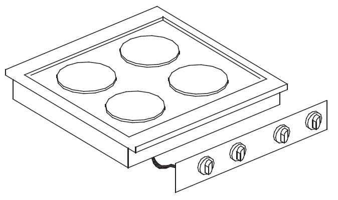 Elektroherd 4 Platten