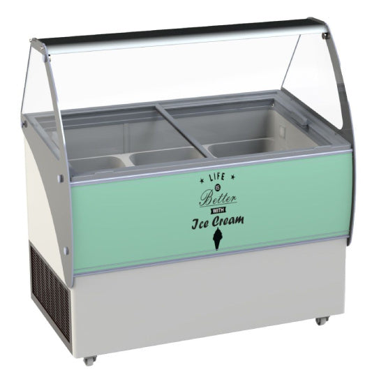 Eisvitrine Speiseeisvitrine  Eistheke Malta 13 x 5 Liter Eco Line