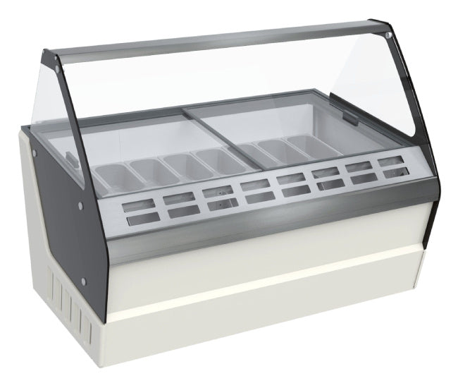 Eisvitrine / Speiseeisvitrine / Eistheke Hawaii, 16X 5 Liter, Eco Line Plus