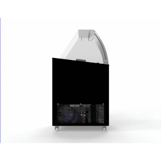 Speiseeisvitrine Corsica, schwarz, 6x5 Liter