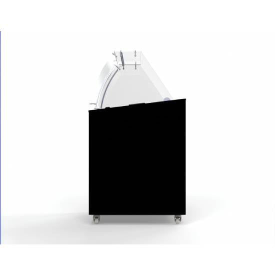 Speiseeisvitrine Corsica, schwarz, 6x5 Liter