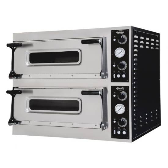 Pizzaofen mit Bratplatten, doppelt 2 x 4
