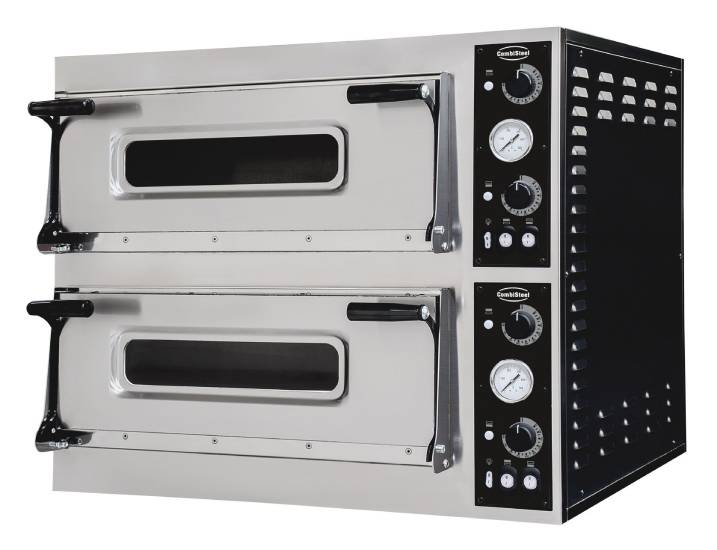 Pizzaofen doppelt, mit Bratplatten 2 x 6