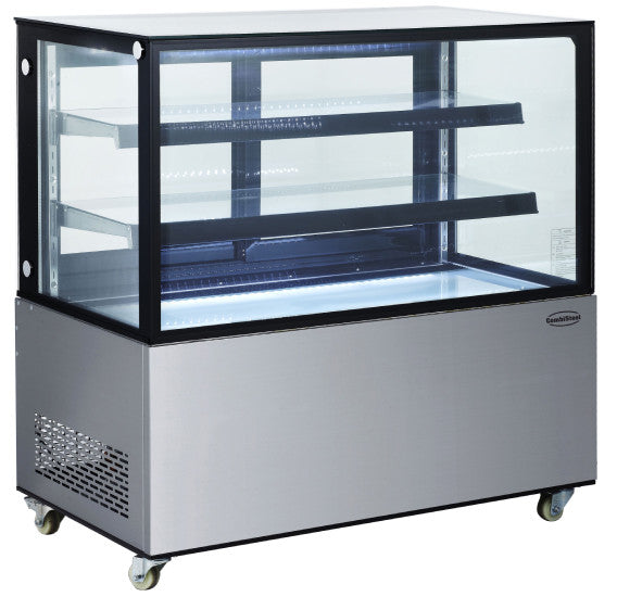 Kuchentheke 370 L Schwarz Edelstahl