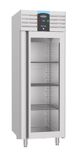 Kühlschrank Edelstahl Glastür mono block 700 Liter