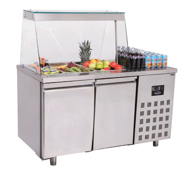 Saladette 2 Türen 3x 1/1 GN - Behälter