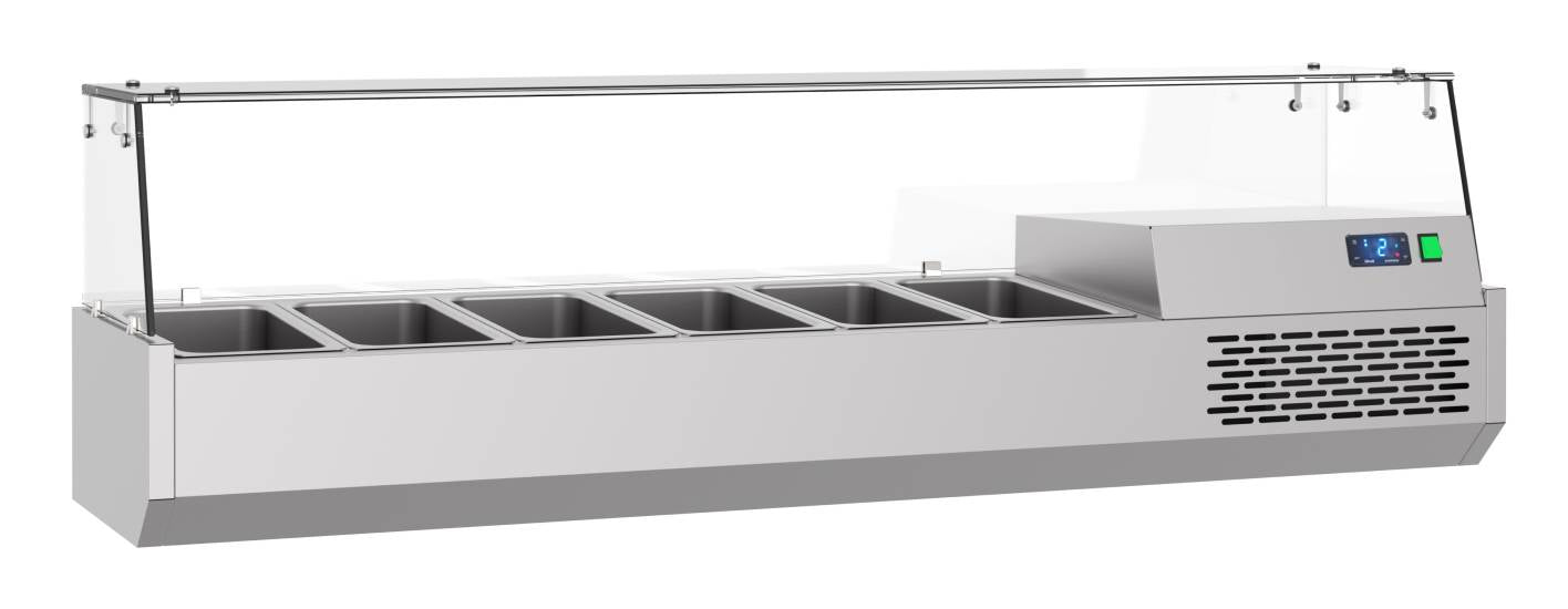 Aufsatzvitrine 6X 1/3 GN