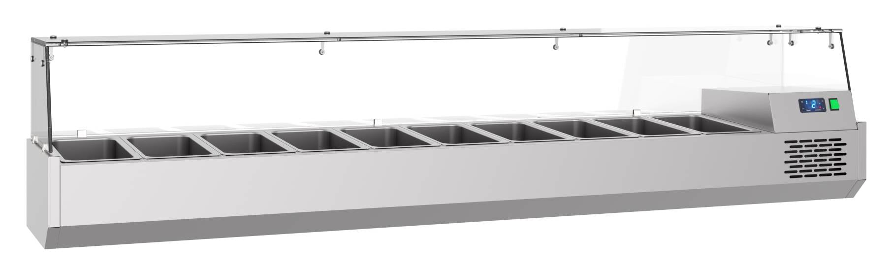 Aufsatzvitrine 10 X 1/3 GN