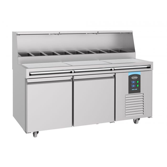 Pizzatisch 2 Türen 9x 1/3GN Behälter