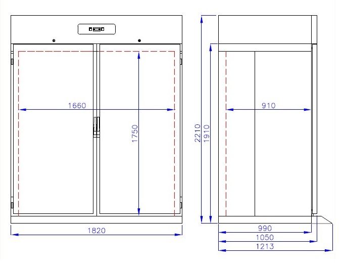 Roll-in Kühlschrank RFS mono block 1400 Liter