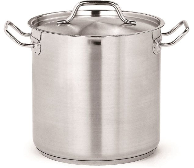 Gemüsetopf hoch Edelstahl + Deckel, Durchmesser 24 mm, 10 Liter