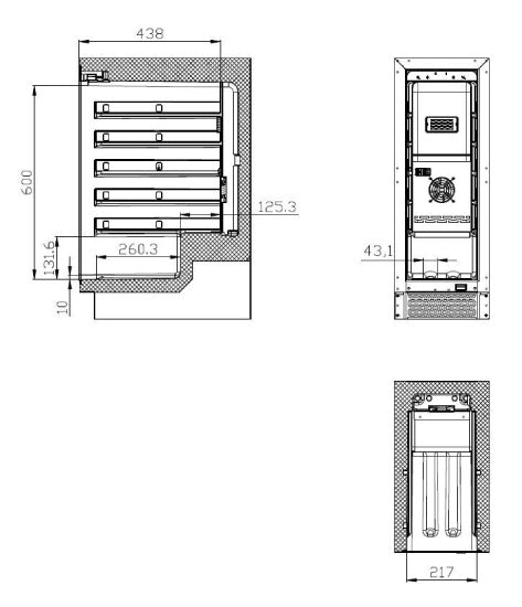 Weinkühlschrank 50 Liter Single Zone