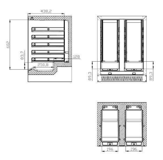 Weinkühlschrank 100 Liter Dual Zone
