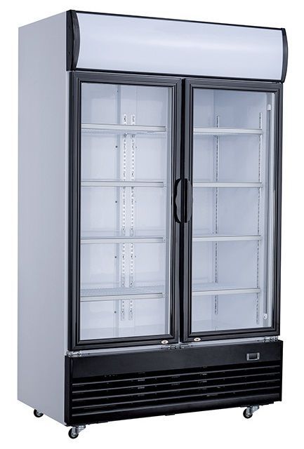 Getränkekühlschrank / Kühlschrank mit 2 Glastüren 800 Liter
