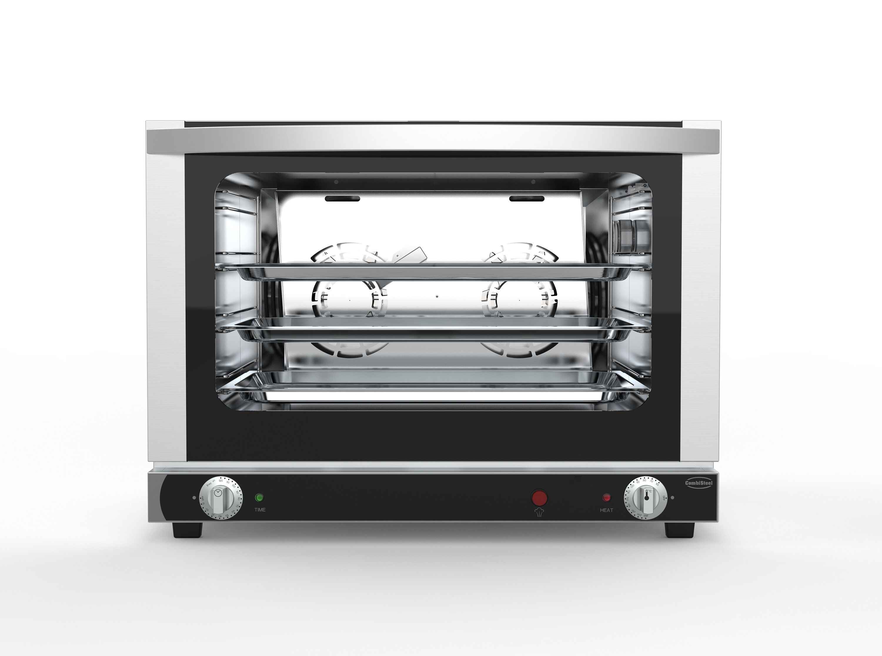 Elektro Konvektionsofen mit Beschwadung 4x 1/1 GN – 65 L Heißluftofen für Gastronomie