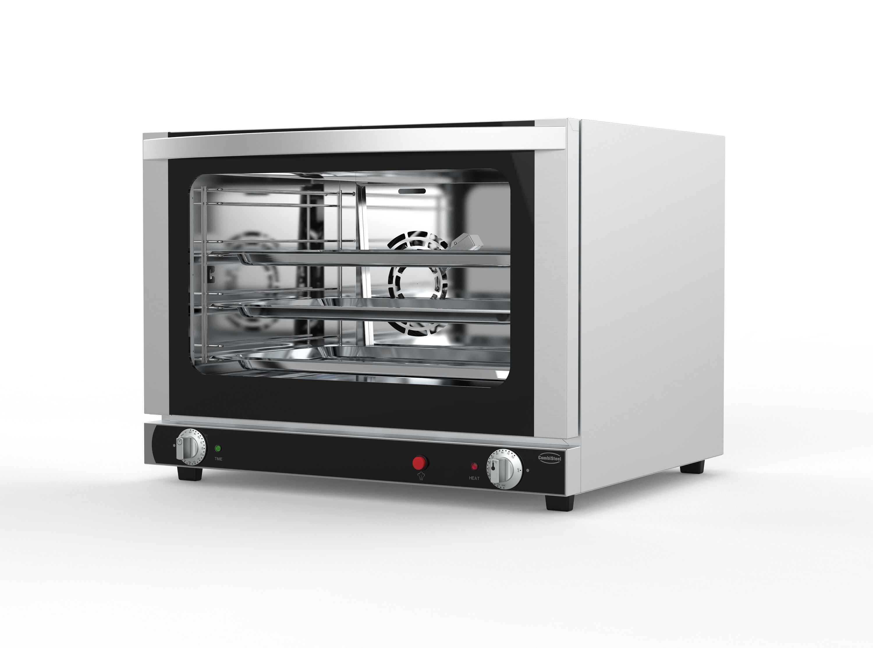 Elektro Konvektionsofen mit Beschwadung 4x 1/1 GN – 65 L Heißluftofen für Gastronomie