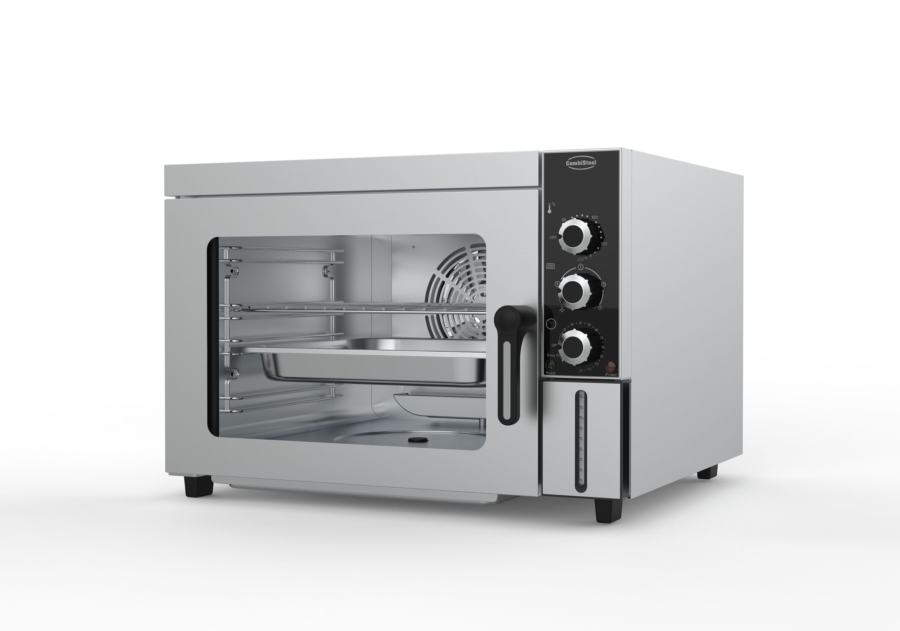 Elektro Konvektionsofen 4x 1/2 GN – Kompakter Heißluftbackofen aus Edelstahl