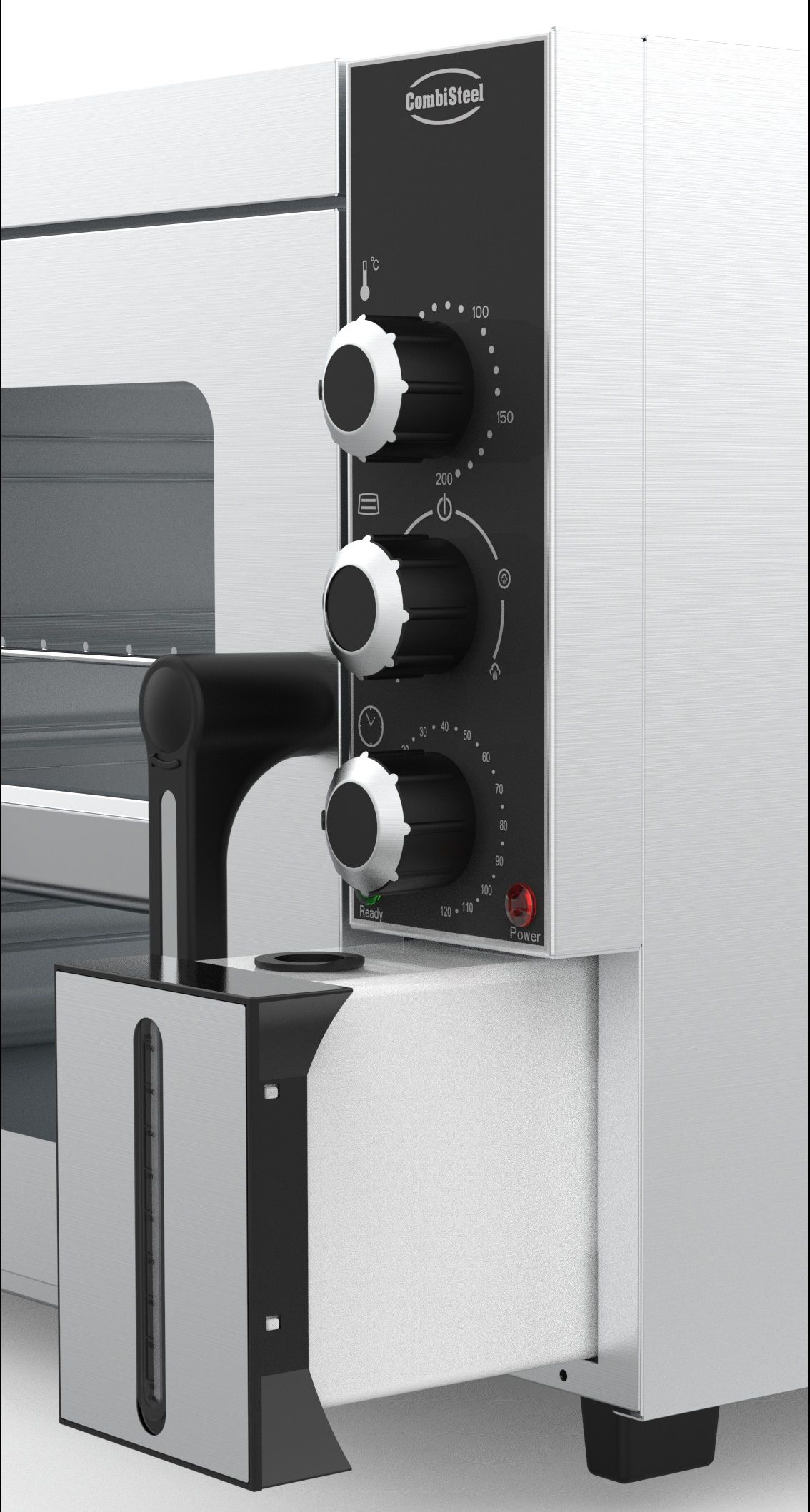 Elektro Konvektionsofen 4x 1/2 GN – Kompakter Heißluftbackofen aus Edelstahl