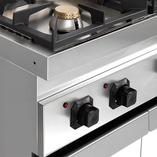 Gasherd mit TÃ¼ren â€“ 28.5kW â€“ 4 Brenner - G70C20K