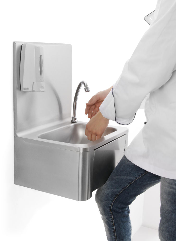 Handwaschbecken mit Kniebedienung