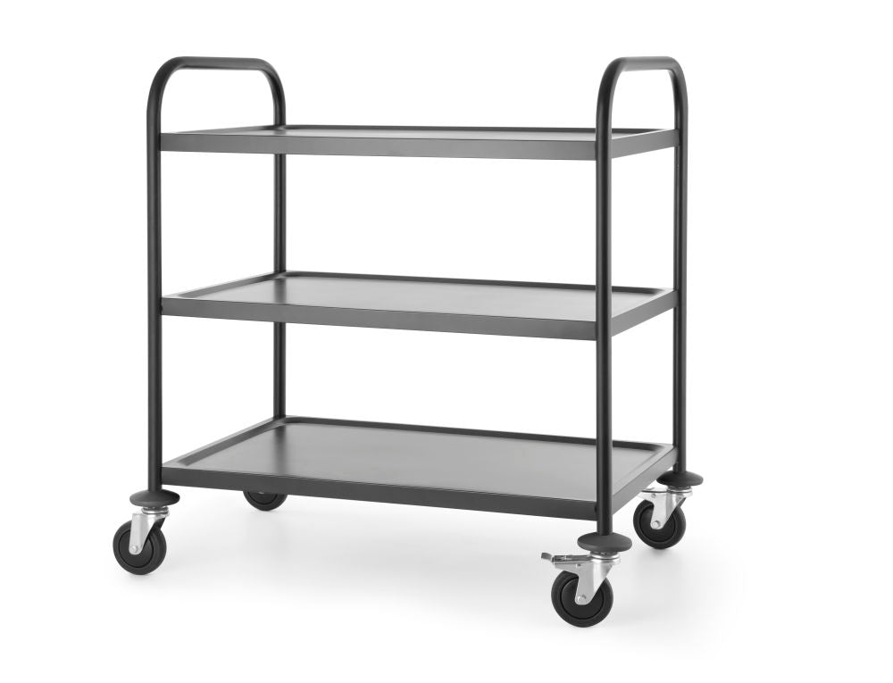Servierwagen mattschwarz