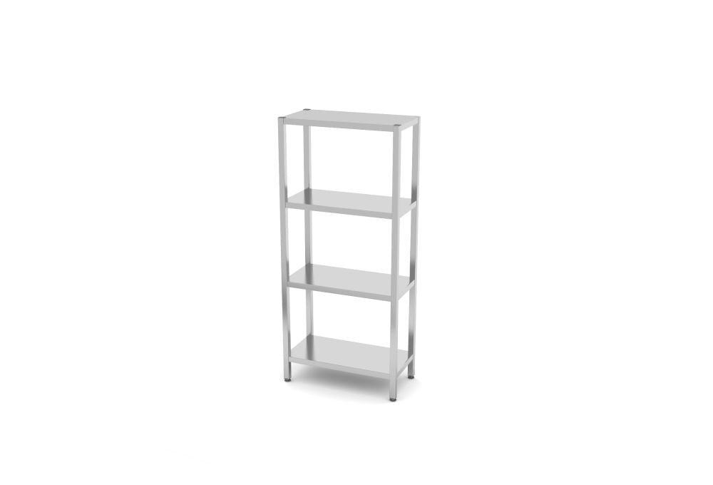 Aufbewahrungsregal mit 4 Regalböden - zur Selbstmontage, HENDI, Kitchen Line, 800x400x(H)1800mm