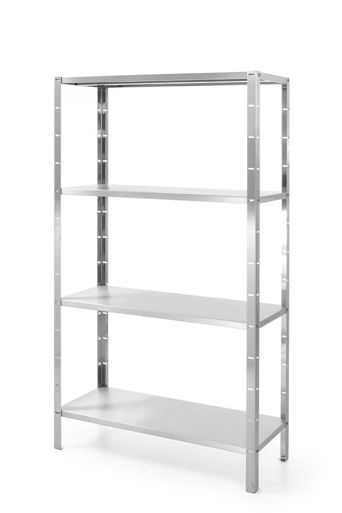 Aufbewahrungsregal mit 4 Regalböden - zur Selbstmontage, HENDI, Kitchen Line, 1000x400x(H)1800mm