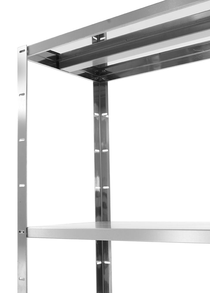 Aufbewahrungsregal mit 4 Regalböden - zur Selbstmontage, HENDI, Kitchen Line, 1000x400x(H)1800mm