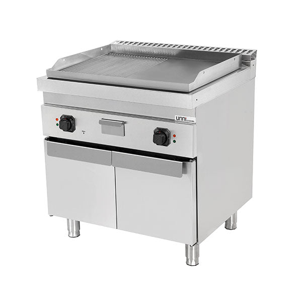 Elektrische Grillplatte â€“ 1/2 Glatt + 1/2 Geriffelt â€“ E70GP20K+GS