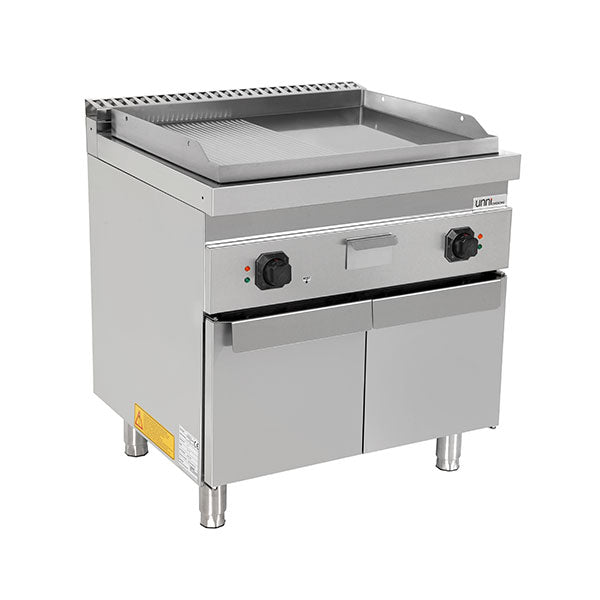 Elektrische Grillplatte â€“ 1/2 Glatt + 1/2 Geriffelt â€“ E70GP20K+GS