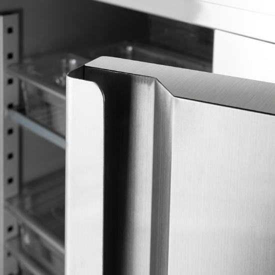 Starline Doppeltür-Kühlschrank mit Rädern, GN 2/1