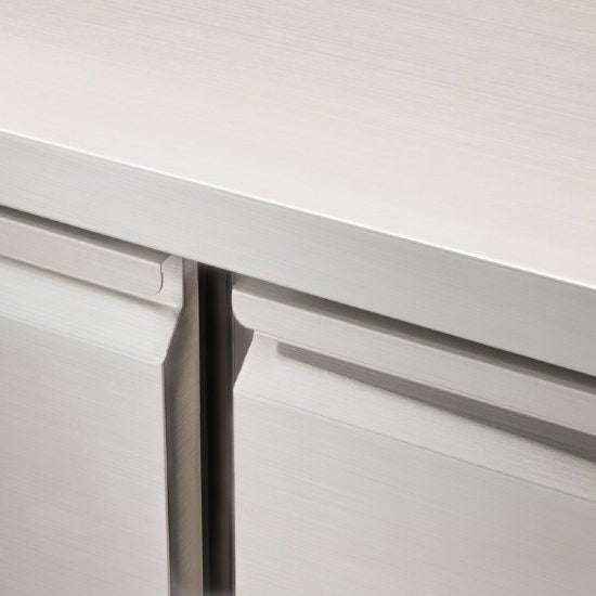 STARLINE Vorbereitungstisch mit zwei Türen und Kühleinsatz für 5x GN1/4, 900x700x970 mm (BxTxH), 240 L, ohne Aufkantung
