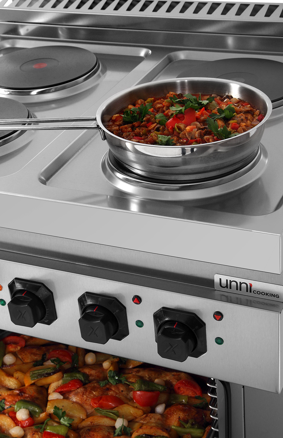 Elektro-Kochfeld 4 PL mit Elektro-Backofen â€“ E70FEO20