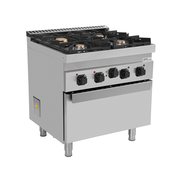 Gasherd mit Elektroofen â€“ 4 Brenner â€“ E70FG020