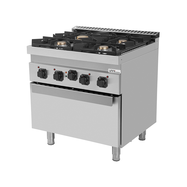 Gasherd mit Elektroofen â€“ 4 Brenner â€“ E70FG020