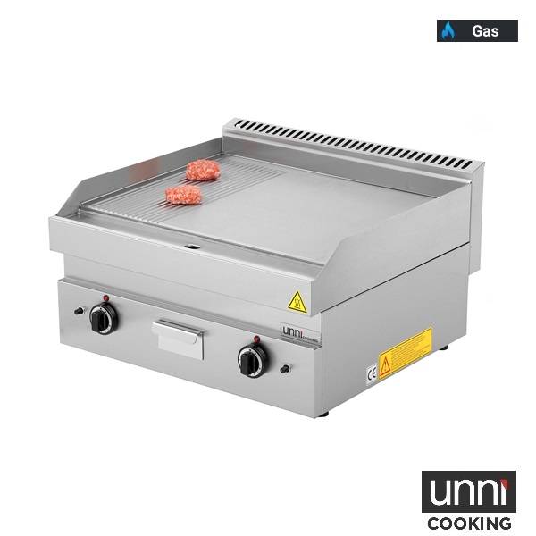 Gas-Griddle â€“ 1/3 GERIFFELT - 2/3 GLATT