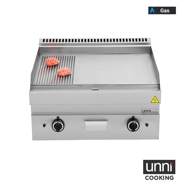 Gas-Griddle â€“ 1/3 GERIFFELT - 2/3 GLATT