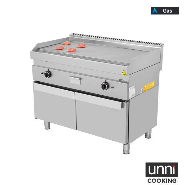 Gas-Grillplatte â€“ 1/3 GERIFFELT â€“ 2/3 GLATT
