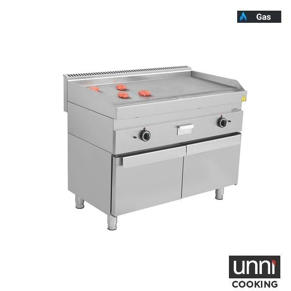 Gas-Grillplatte â€“ 1/3 GERIFFELT â€“ 2/3 GLATT