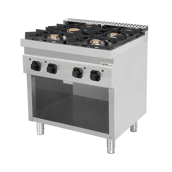 Gas stove without doors â€“ 28.5kW â€“ 4 Burners â€“ G70C20