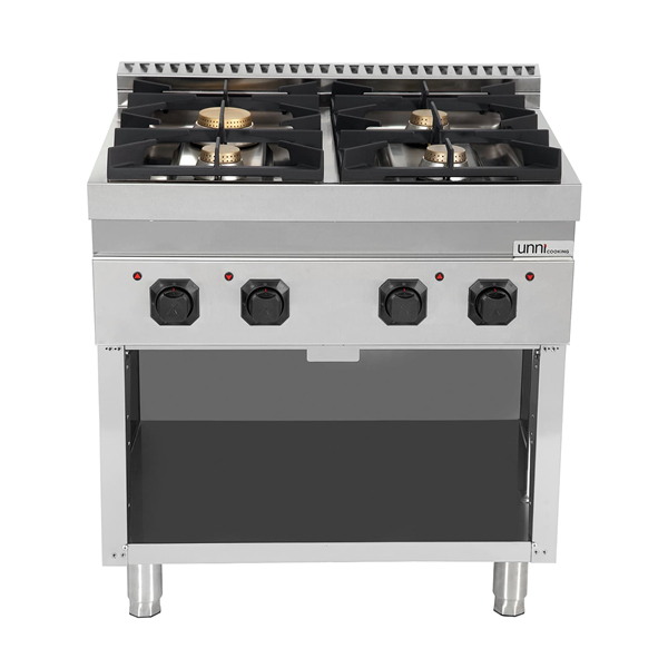 Gas stove without doors â€“ 28.5kW â€“ 4 Burners â€“ G70C20