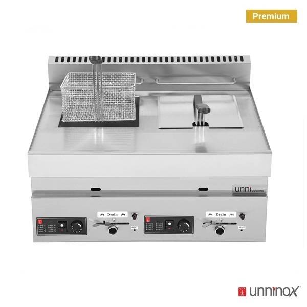 Gasfritteuse 2x8L