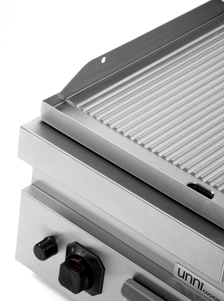 Grillplatte Gas â€“ Gerillt/Chrom â€“ G70GP10B+GC