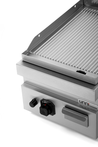 Grillplatte Gas â€“ Gerillt/Chrom â€“ G70GP10B+GC